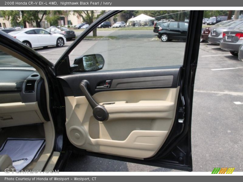 Nighthawk Black Pearl / Ivory 2008 Honda CR-V EX-L 4WD