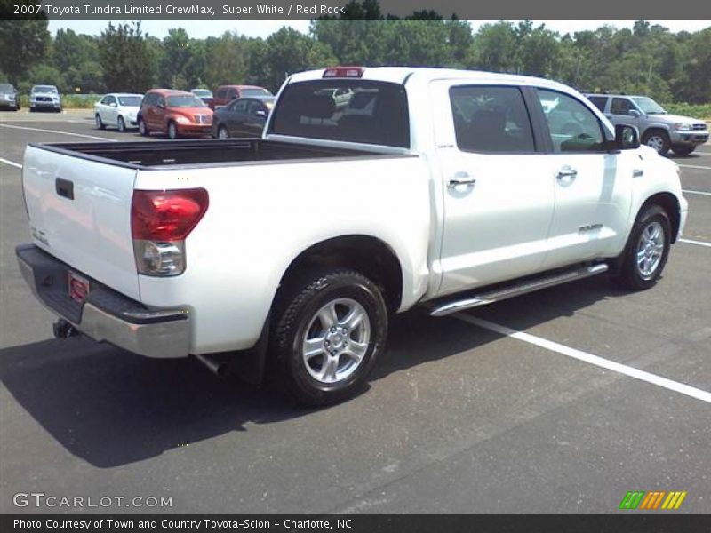 Super White / Red Rock 2007 Toyota Tundra Limited CrewMax