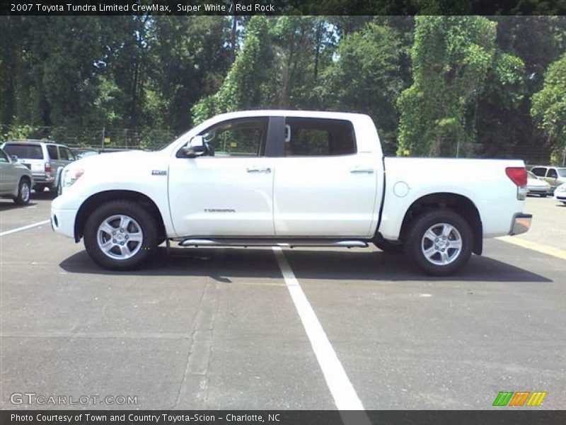Super White / Red Rock 2007 Toyota Tundra Limited CrewMax