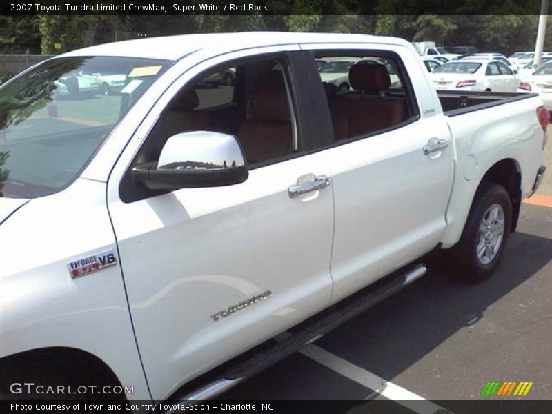Super White / Red Rock 2007 Toyota Tundra Limited CrewMax