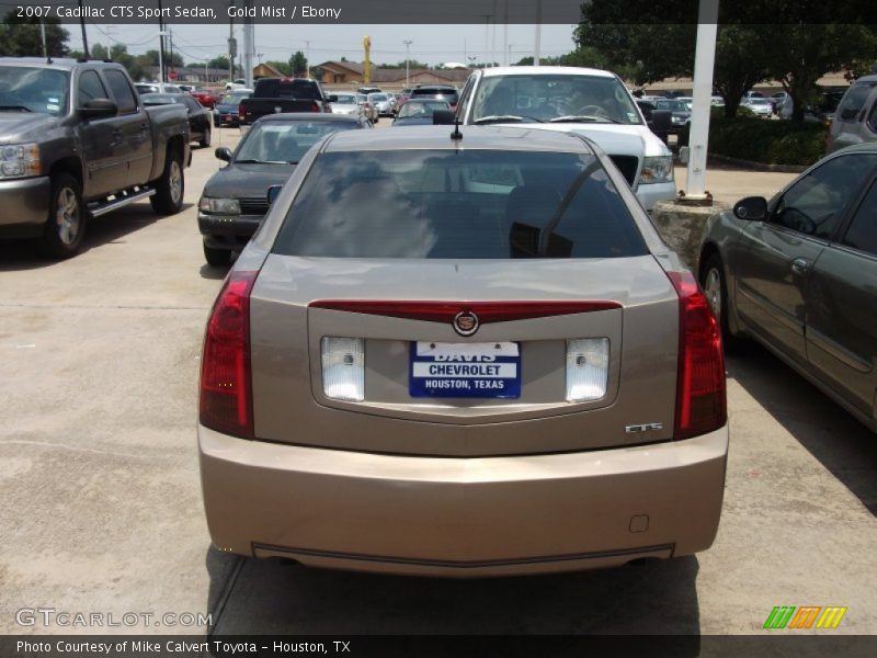 Gold Mist / Ebony 2007 Cadillac CTS Sport Sedan