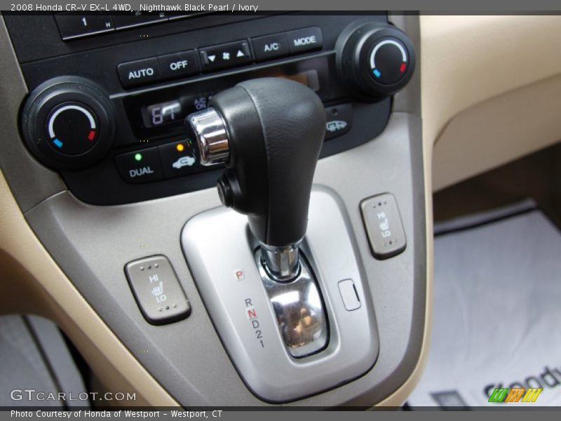 Nighthawk Black Pearl / Ivory 2008 Honda CR-V EX-L 4WD
