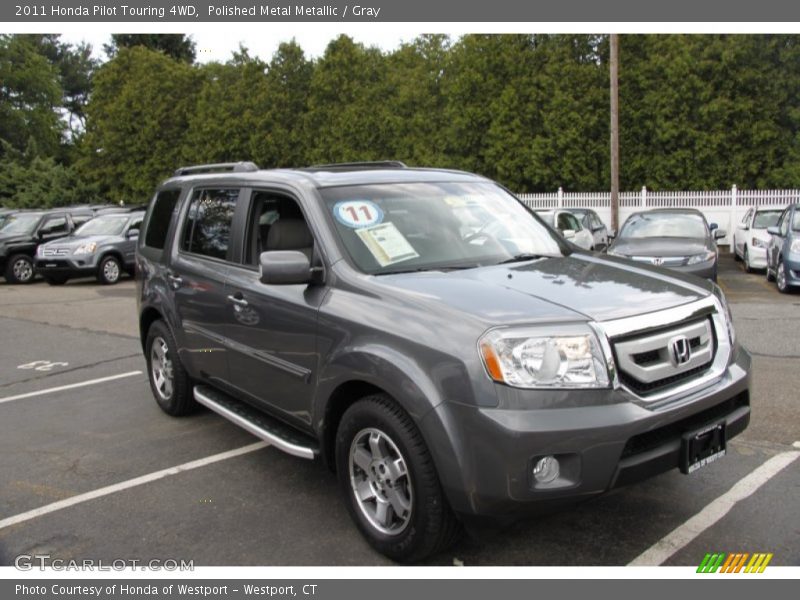 Polished Metal Metallic / Gray 2011 Honda Pilot Touring 4WD