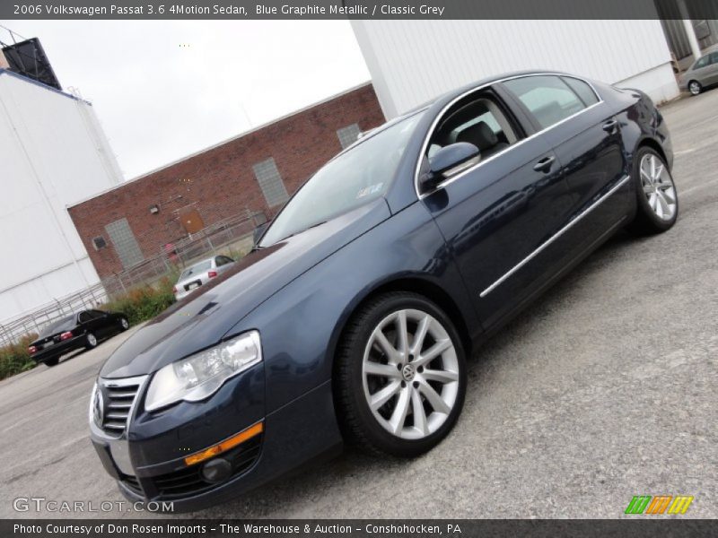 Blue Graphite Metallic / Classic Grey 2006 Volkswagen Passat 3.6 4Motion Sedan