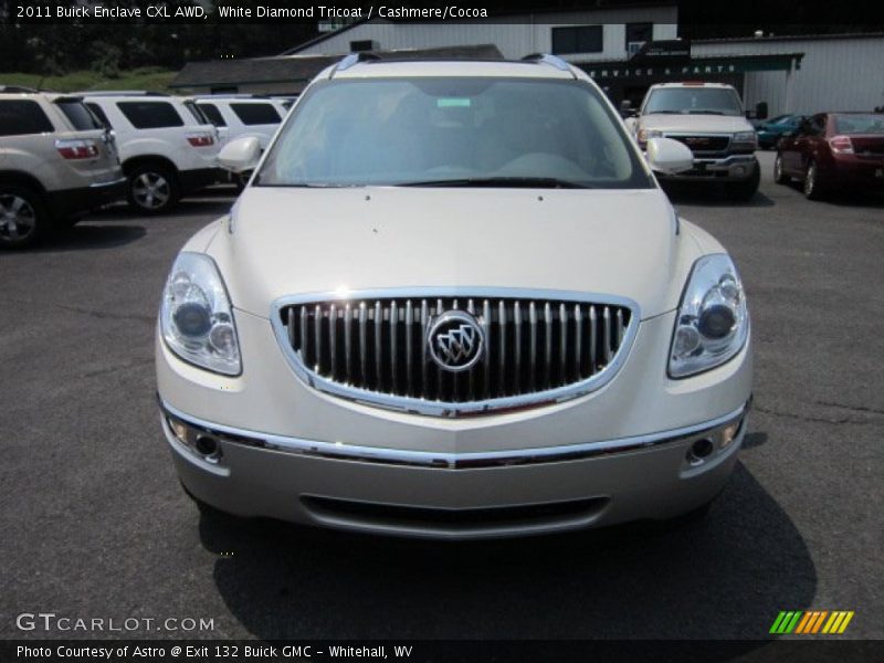 White Diamond Tricoat / Cashmere/Cocoa 2011 Buick Enclave CXL AWD