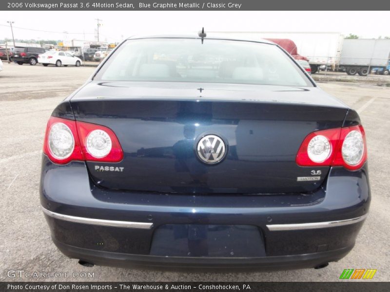 Blue Graphite Metallic / Classic Grey 2006 Volkswagen Passat 3.6 4Motion Sedan