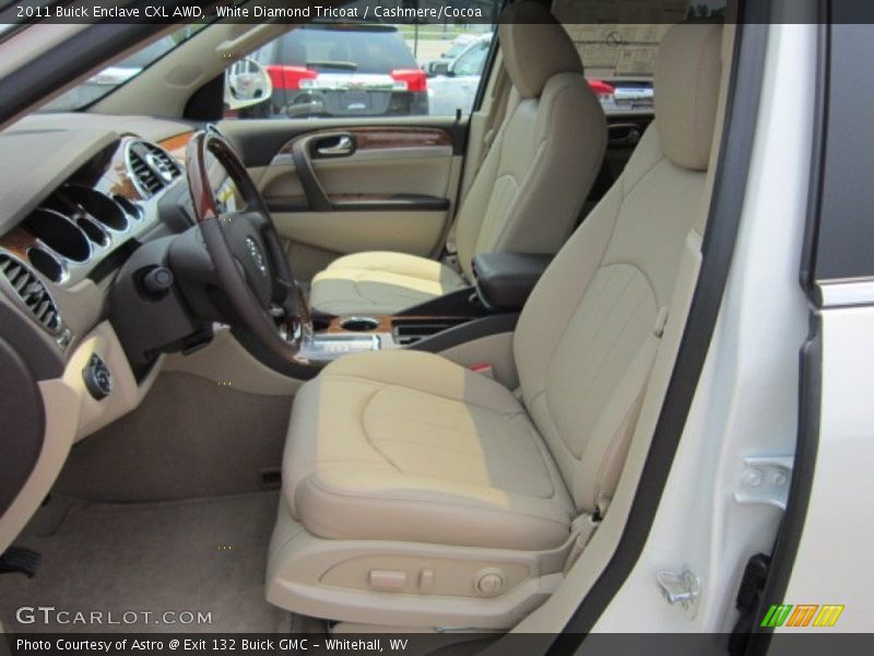 White Diamond Tricoat / Cashmere/Cocoa 2011 Buick Enclave CXL AWD