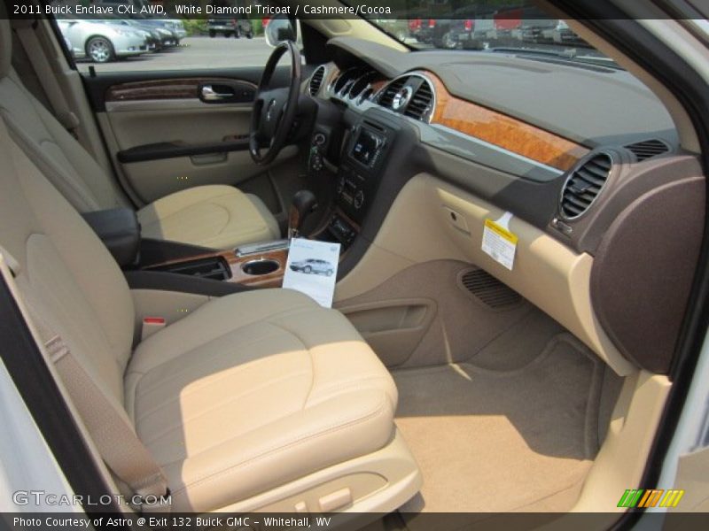 White Diamond Tricoat / Cashmere/Cocoa 2011 Buick Enclave CXL AWD