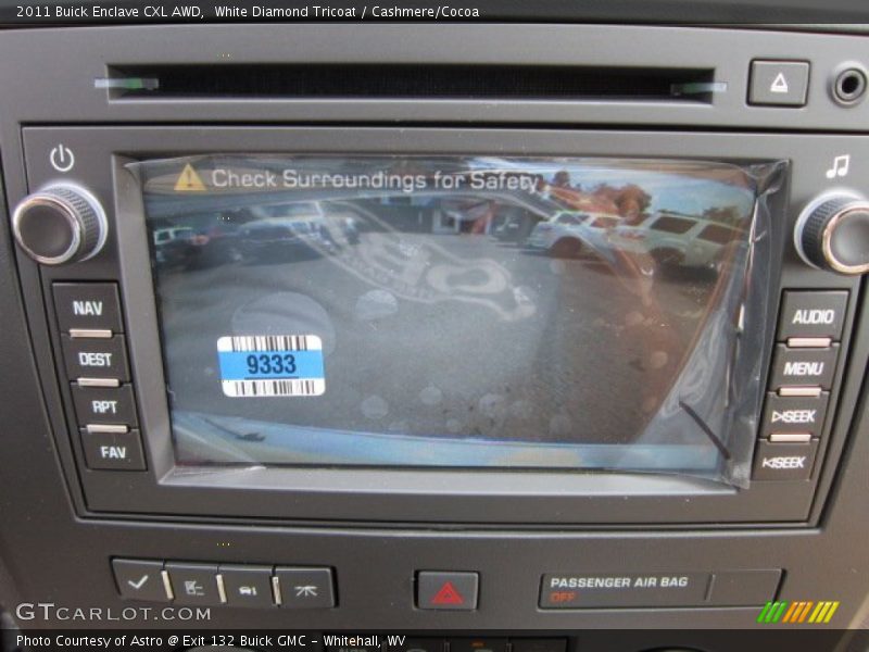 White Diamond Tricoat / Cashmere/Cocoa 2011 Buick Enclave CXL AWD