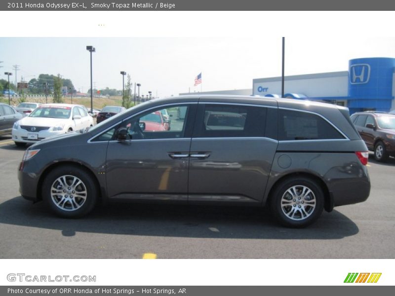 Smoky Topaz Metallic / Beige 2011 Honda Odyssey EX-L