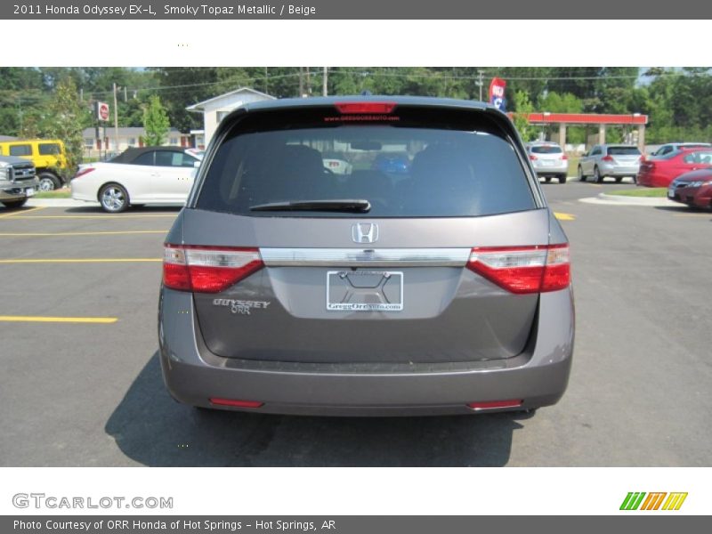 Smoky Topaz Metallic / Beige 2011 Honda Odyssey EX-L