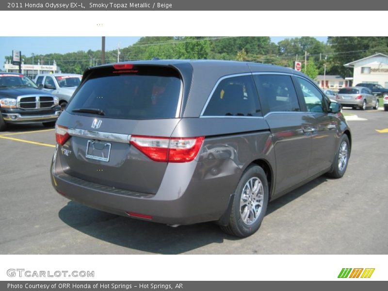 Smoky Topaz Metallic / Beige 2011 Honda Odyssey EX-L