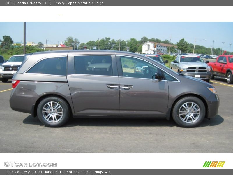 Smoky Topaz Metallic / Beige 2011 Honda Odyssey EX-L
