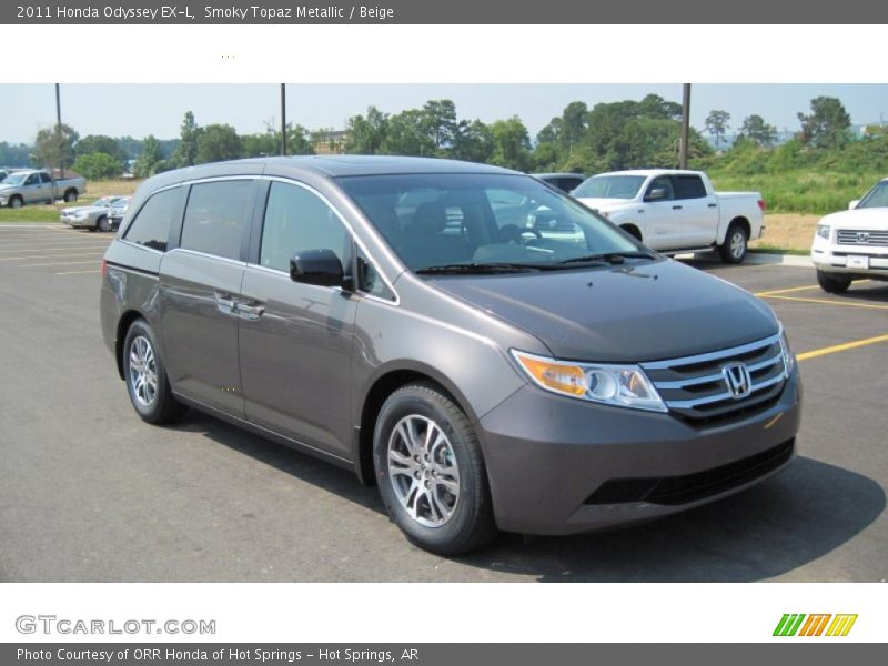 Smoky Topaz Metallic / Beige 2011 Honda Odyssey EX-L