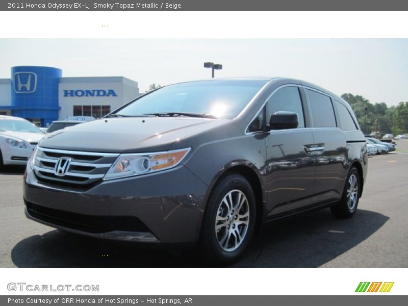 Smoky Topaz Metallic / Beige 2011 Honda Odyssey EX-L