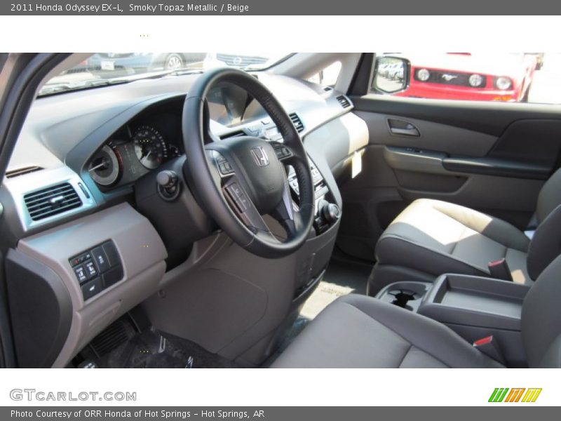Smoky Topaz Metallic / Beige 2011 Honda Odyssey EX-L