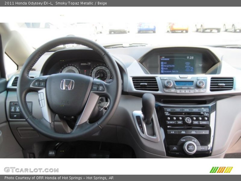 Smoky Topaz Metallic / Beige 2011 Honda Odyssey EX-L