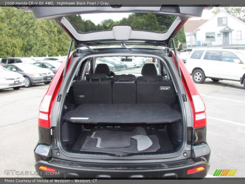 Nighthawk Black Pearl / Gray 2008 Honda CR-V EX 4WD