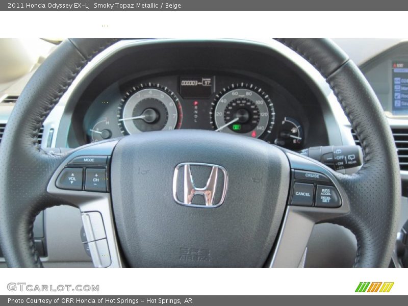 Smoky Topaz Metallic / Beige 2011 Honda Odyssey EX-L