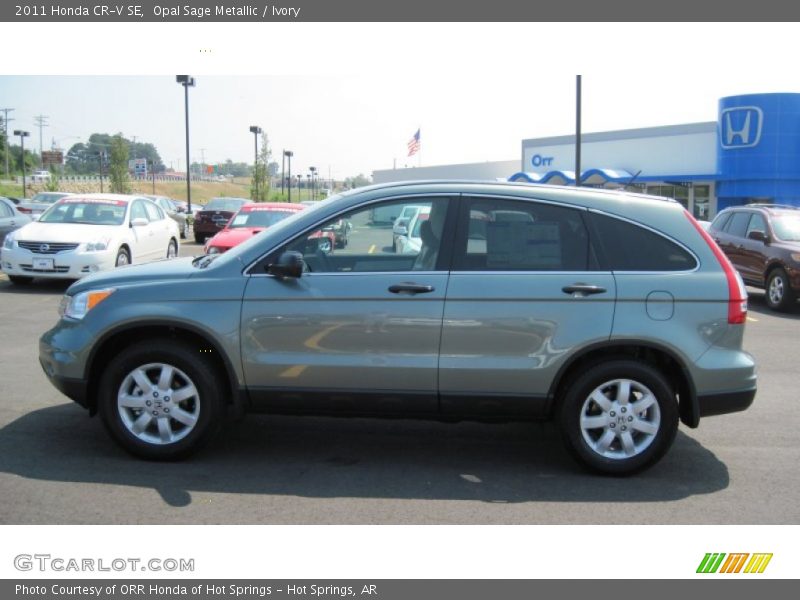 Opal Sage Metallic / Ivory 2011 Honda CR-V SE