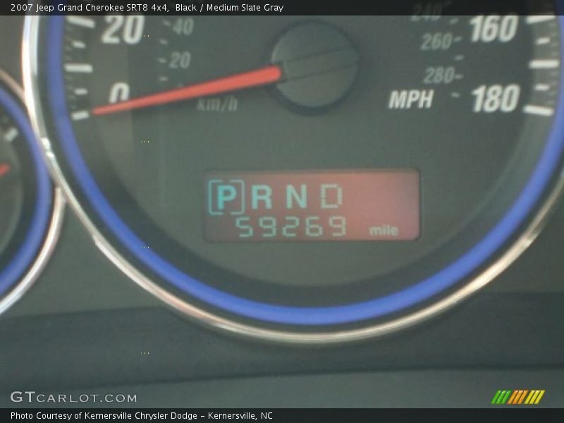 Black / Medium Slate Gray 2007 Jeep Grand Cherokee SRT8 4x4