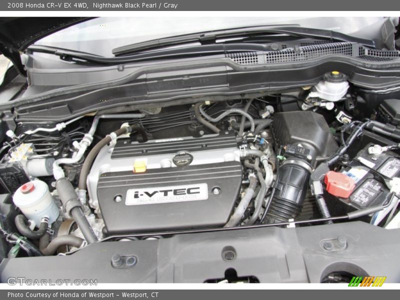 Nighthawk Black Pearl / Gray 2008 Honda CR-V EX 4WD