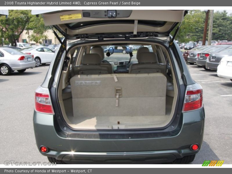 Cypress Green Pearl / Sand Beige 2008 Toyota Highlander Hybrid Limited 4WD