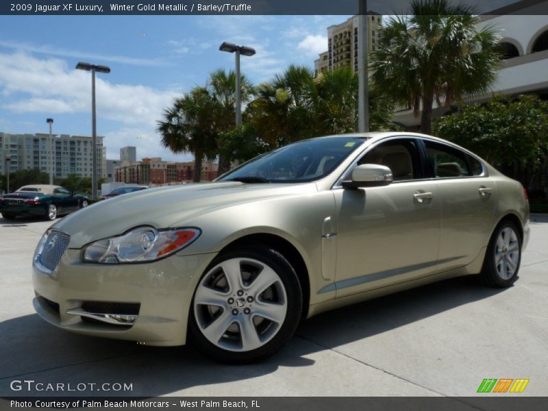 Winter Gold Metallic / Barley/Truffle 2009 Jaguar XF Luxury