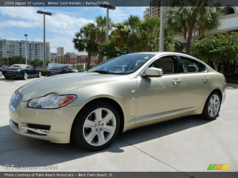 Winter Gold Metallic / Barley/Truffle 2009 Jaguar XF Luxury