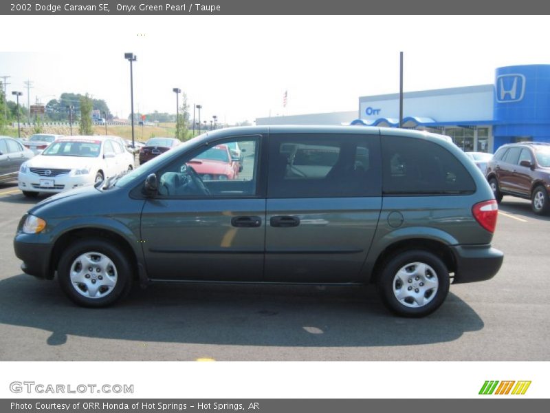 Onyx Green Pearl / Taupe 2002 Dodge Caravan SE