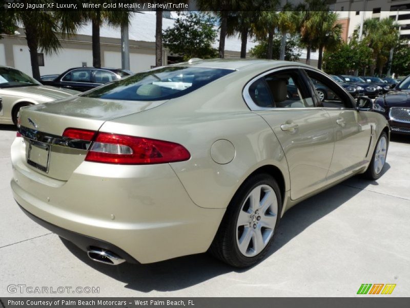 Winter Gold Metallic / Barley/Truffle 2009 Jaguar XF Luxury