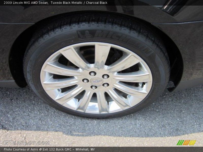 Tuxedo Black Metallic / Charcoal Black 2009 Lincoln MKS AWD Sedan