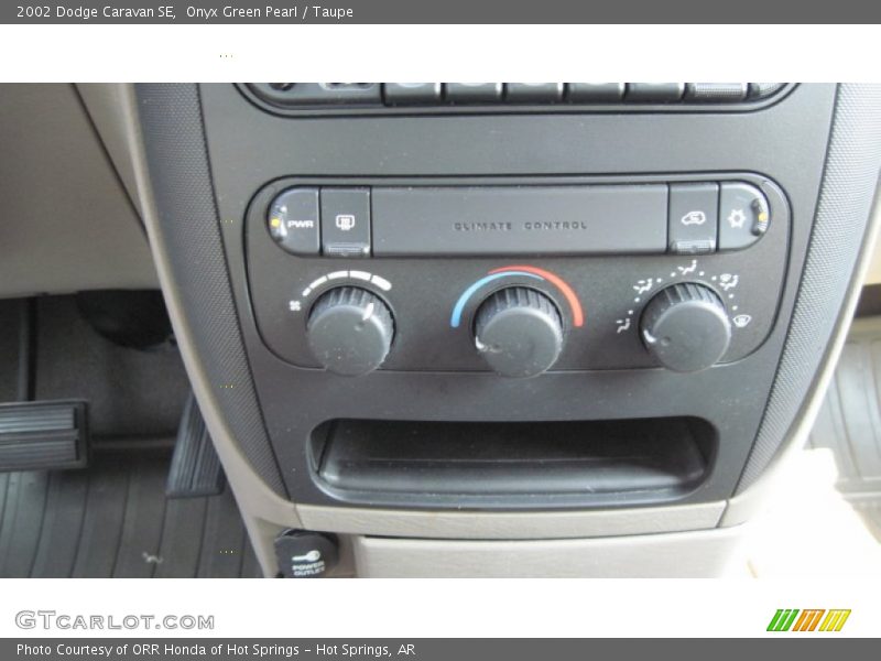 Controls of 2002 Caravan SE