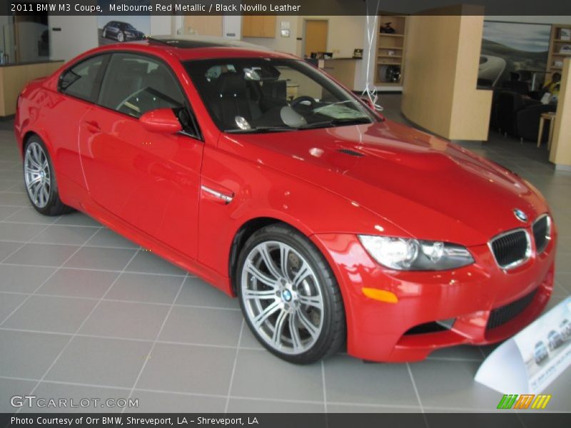 Melbourne Red Metallic / Black Novillo Leather 2011 BMW M3 Coupe