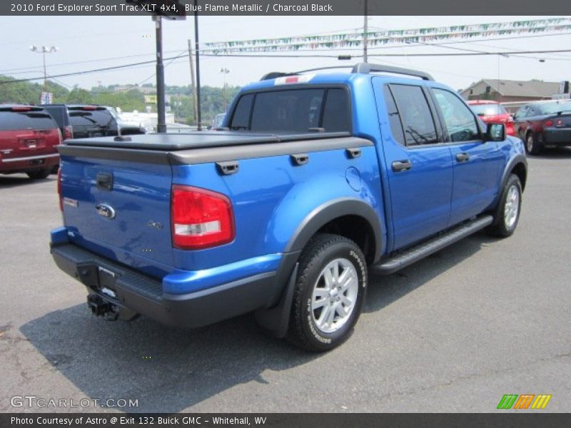 Blue Flame Metallic / Charcoal Black 2010 Ford Explorer Sport Trac XLT 4x4