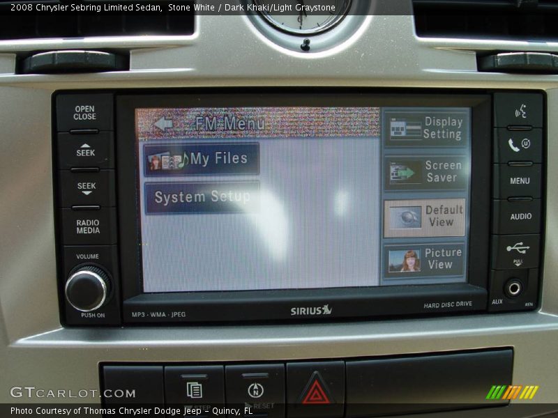 Stone White / Dark Khaki/Light Graystone 2008 Chrysler Sebring Limited Sedan