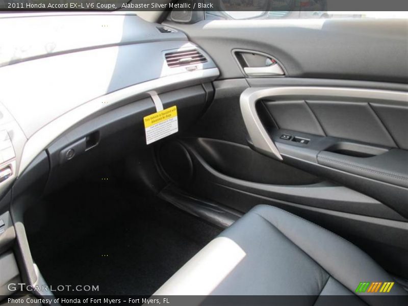 Alabaster Silver Metallic / Black 2011 Honda Accord EX-L V6 Coupe