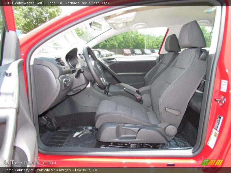  2011 Golf 2 Door TDI Titan Black Interior