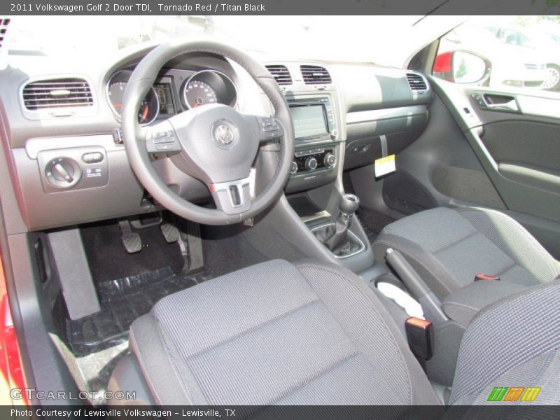Titan Black Interior - 2011 Golf 2 Door TDI 
