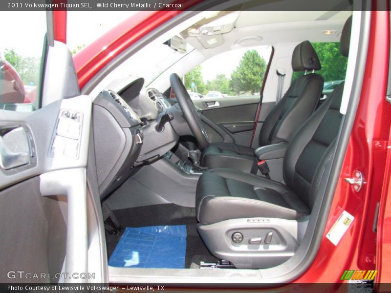 Wild Cherry Metallic / Charcoal 2011 Volkswagen Tiguan SEL