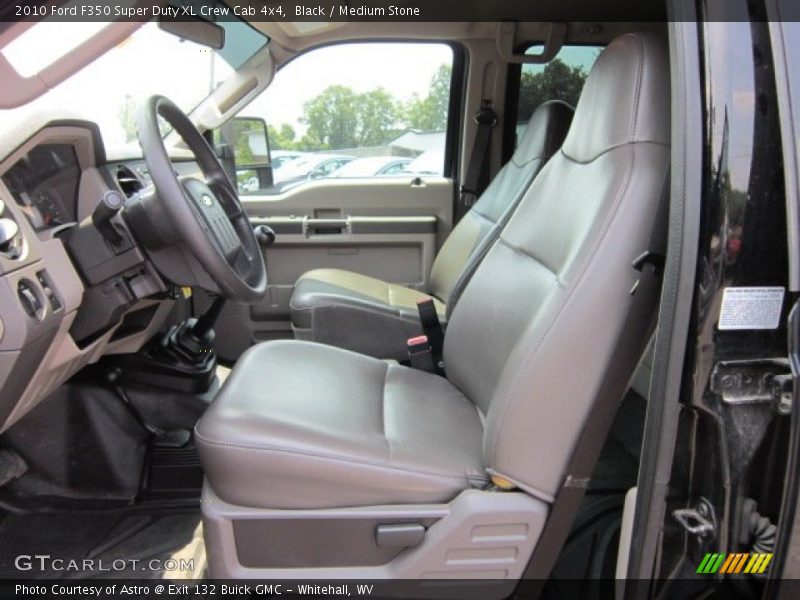  2010 F350 Super Duty XL Crew Cab 4x4 Medium Stone Interior