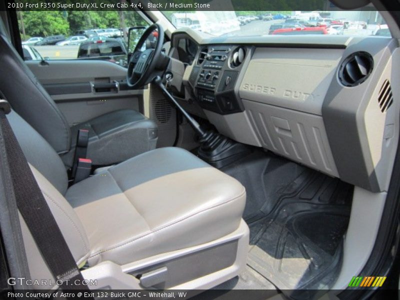 Black / Medium Stone 2010 Ford F350 Super Duty XL Crew Cab 4x4