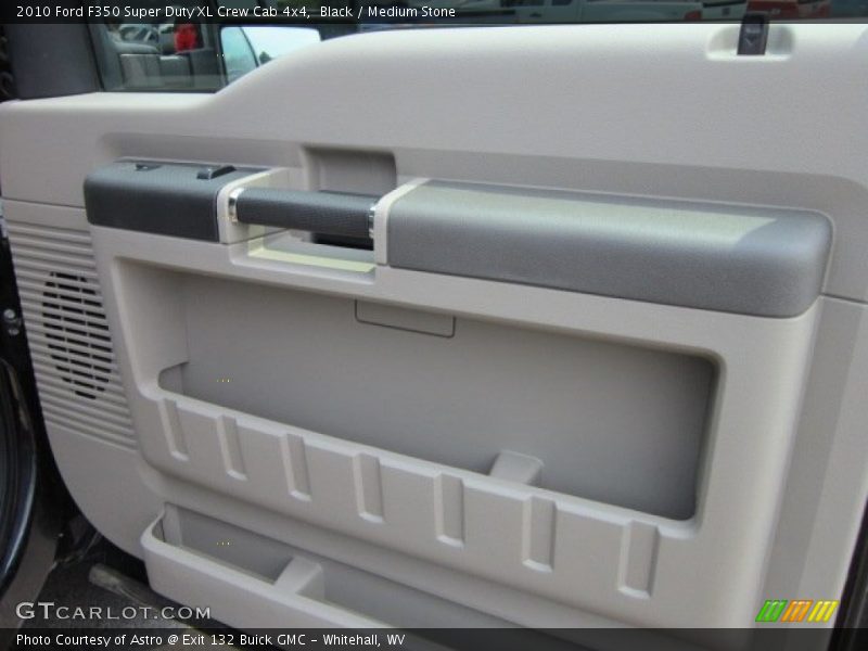 Black / Medium Stone 2010 Ford F350 Super Duty XL Crew Cab 4x4