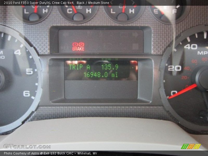 Black / Medium Stone 2010 Ford F350 Super Duty XL Crew Cab 4x4