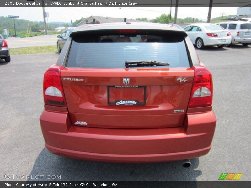 Sunburst Orange Pearl / Dark Slate Gray 2008 Dodge Caliber R/T AWD