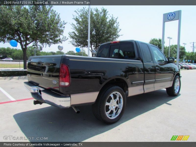 Black / Medium Prairie Tan 1998 Ford F150 XLT SuperCab