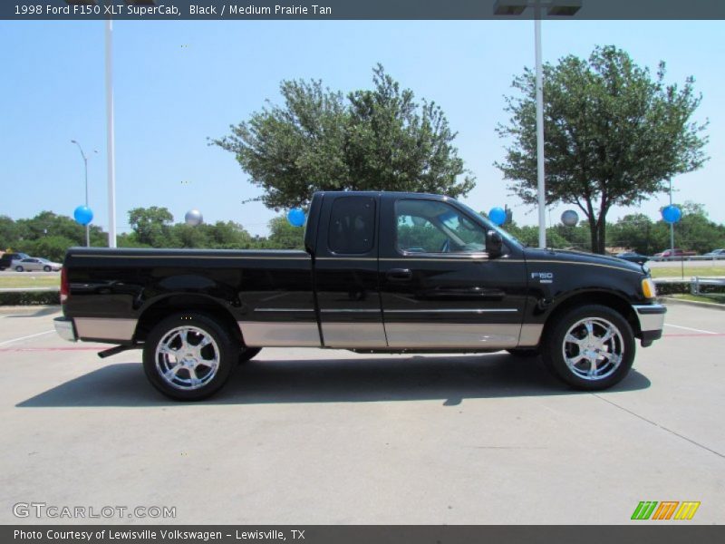 Black / Medium Prairie Tan 1998 Ford F150 XLT SuperCab