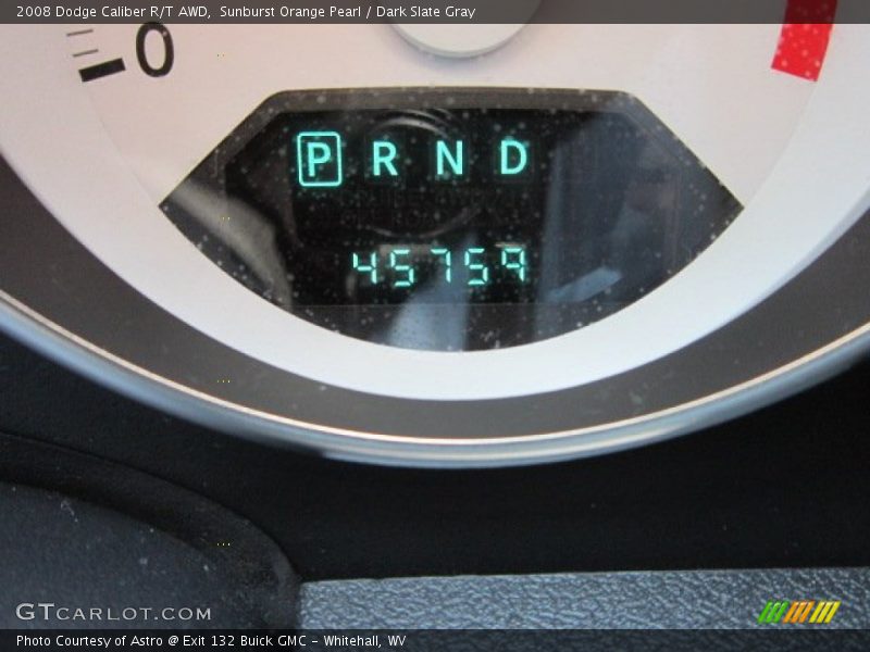 Sunburst Orange Pearl / Dark Slate Gray 2008 Dodge Caliber R/T AWD