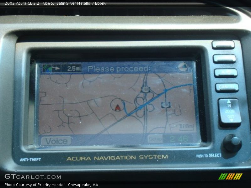 Navigation of 2003 CL 3.2 Type S