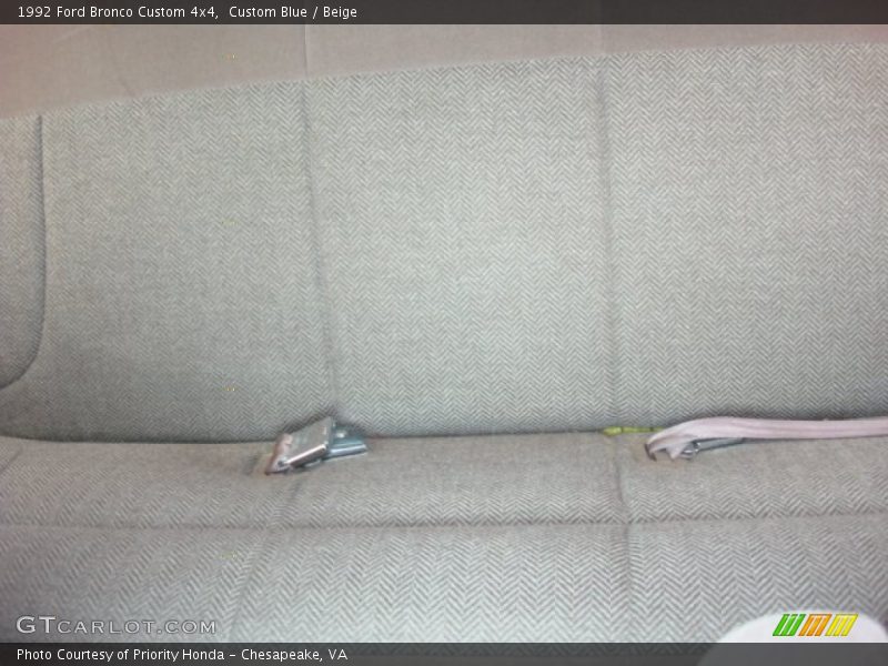 Custom Blue / Beige 1992 Ford Bronco Custom 4x4